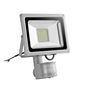 Spot LED rezistent la apă cu senzor LED, 30w, IP65, alb