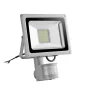 Vattentät LED-spotlight med LED-sensor, 30w, IP65, vit, AMPUL.eu
