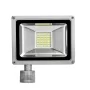 Vandtæt LED-spotlight med PIR-sensor, 30w, IP65, hvid, AMPUL.eu