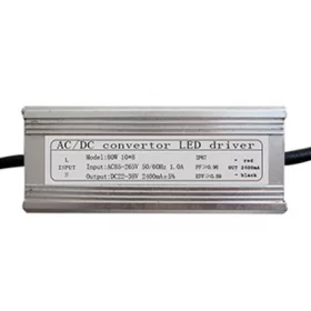Fuente de alimentación para LED de 80W, 22-38V, 2400mA, IP65