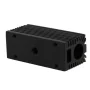 Schwarzer Aluminium-Kühlkörper für 12mm Lasermodule