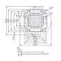 SMD LED 50W zielona 520-525nm, dioda diodowa