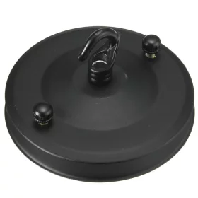 Skärmtak med krok, diameter 105mm, svart, AMPUL.eu