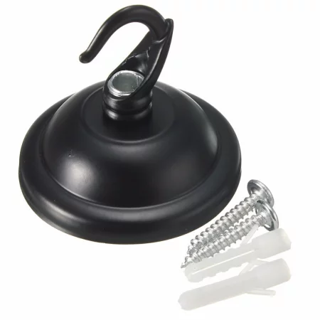 Tettuccio nero con gancio per lampada a sospensione, Ø55 mm