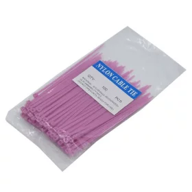 Tightening straps nylon 3x100mm, light purple, AMPUL.eu