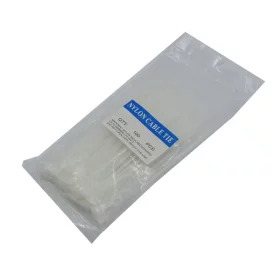 Cinghie di nylon 3x100 mm, bianco, AMPUL.eu