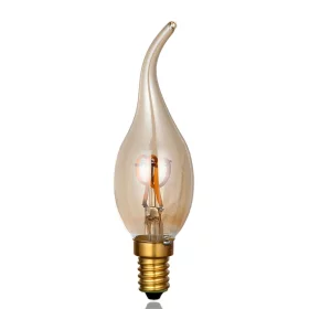 Dizajnová retro žiarovka LED Edison F1 sviečková 3W, pätica