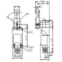 Endschalter ME-8104 mit Arm und Rolle, Schutzart IP65