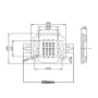 SMD LED dioda 20W, topla bela 3050 ~ 3250K, 12-14,4V DC