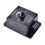 Dimmer rotativ negru 12V/24V potrivit pentru benzi LED