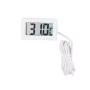 Digital Thermometer with 1m NTC Sensor, White