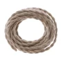 Retro spirálový kabel s textilním obalem 2x0.75mm lněný