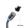 Šedý magnetický kabel pro iPhone 1m