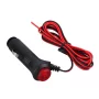 Enchufe para coche con interruptor y cable de 1 metro