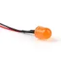 Diodo superluminoso diffuso con resistenza a 12V collegata.