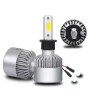 Set becuri auto LED H3, COB, 4000lm, 12V/24V, 6500K, alb