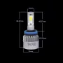 Satz LED-Autoglühlampen mit H8-Sockel, COB LED, 4000lm, 12V