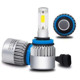 Set of LED car bulbs with H8 base, COB LED, 4000lm, 12V, 24V -