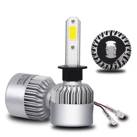 Sada LED autožárovek s paticí H1 COB LED 4000lm Bílá 6500K