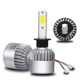 Set di lampadine LED per auto con base H1, COB LED, 4000lm