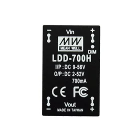 LED strømforsyning til PCB, 2-52V, 350mA, Mean Well LDD-350H