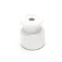 Elegant Ceramic Spiral Wire Holder in White