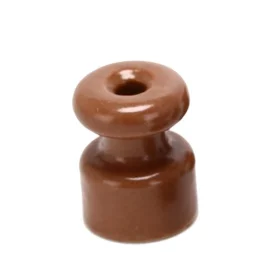 Ceramic spiral wire holder, light brown, AMPUL.eu