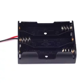 Boîtier à piles pour 3 piles AA, 4,5V, AMPUL.eu