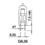 Halogen bulb with socket G6.35, 50W, 24V, AMPUL.eu