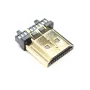 HDMI type A cable connector, male, solderable, AMPUL.eu
