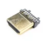 HDMI type A cable connector, male, solderable, AMPUL.eu