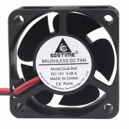 Tuuletin 40x40x20mm, 12V DC, kaksinkertainen kuulalaakeri