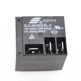 Relay SLC-05VDC-SL-C, 5V DC/250V AC 30A, 5-pin, AMPUL.eu