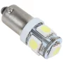 Lampadina BA9S LED 5x 5050 SMD bianca 12V