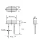 Kristall HC49S ±30ppm, flera frekvenser, 12 MHz