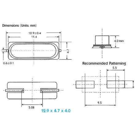 Crystal 8MHz, ±30ppm, HC49S SMD | AMPUL.eu Crystal 8MHz, ±30ppm, HC49S SMD | AMPUL.eu