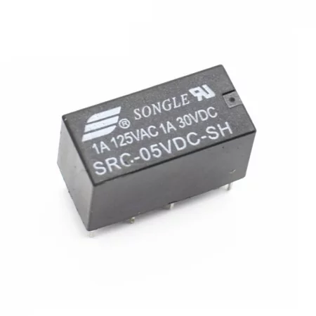 Relè SRC-05VDC-SH, 5 V CC/125 V CA 1A, 30 V CC 1A, 8 pin