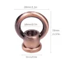 Grommet with eyelet, thread M10, copper, AMPUL.eu