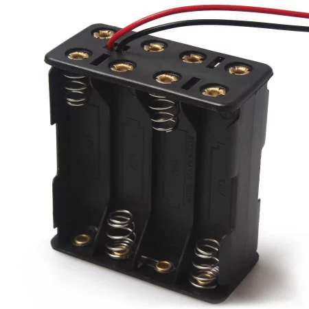 Bateriový box pro 8 kusů AAA baterií s výstupem 12V