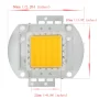 Diode LED SMD 20W, blanc chaud, 3000-3500K, 12-15V DC, AMPUL.eu
