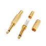 Connector Mono Jack 6.35mm Gold Plated Male