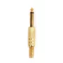 Connector Mono Jack 6.35mm Gold Plated Male
