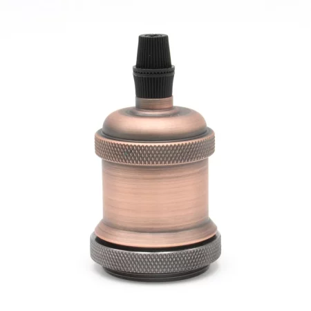Sockel retro E27 HQL C, antik koppar – retrouttag