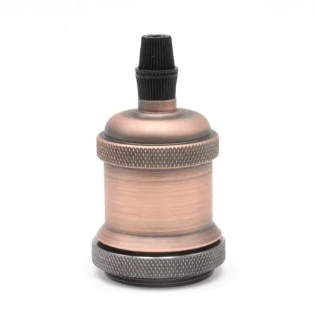 Soclu retro E27 HQL C, cupru antic, AMPUL.eu