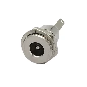 Female JACK connector 5.5x2.5mm, mounting hole 11mm, AMPUL.eu