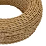 Espiral de cable textil dorado 2x0,75mm² retro