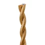 Cablu retro în spirală, fir cu înveliș textil 2x0,75mm², auriu