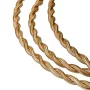 Espiral de cable textil dorado 2x0,75mm² retro