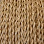 Retro Kabelspirale 2x0,75mm², goldene Textilummantelung