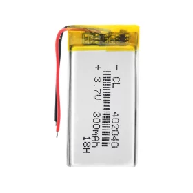 Li-Pol battery 300mAh, 3.7V, 402040, AMPUL.eu